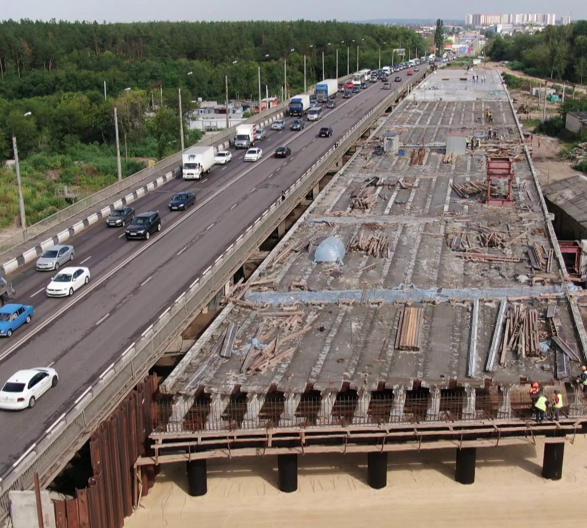 Новая схема. Как в Воронеже будут бороться с пробками из-за стройки  Остужевской развязки – Новости Воронежа и Воронежской области – Вести  Воронеж