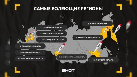 Воронежская область попала в топ-10 «простудившихся» регионов РФ