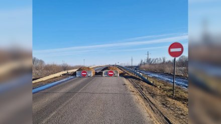 В Нижнедевицком районе раньше срока перекрыли опасный для жизни мост