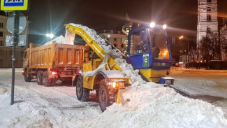 С воронежских улиц за ночь вывезли рекордный объём снега