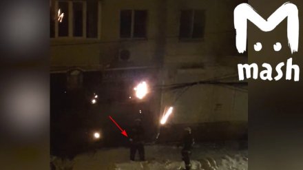 «Изящно и забавно». В МЧС похвалили воронежских спасателей, потушивших пожар снежками