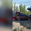 В Воронеже Ford Fiesta влетел в киоск на остановке Шубина