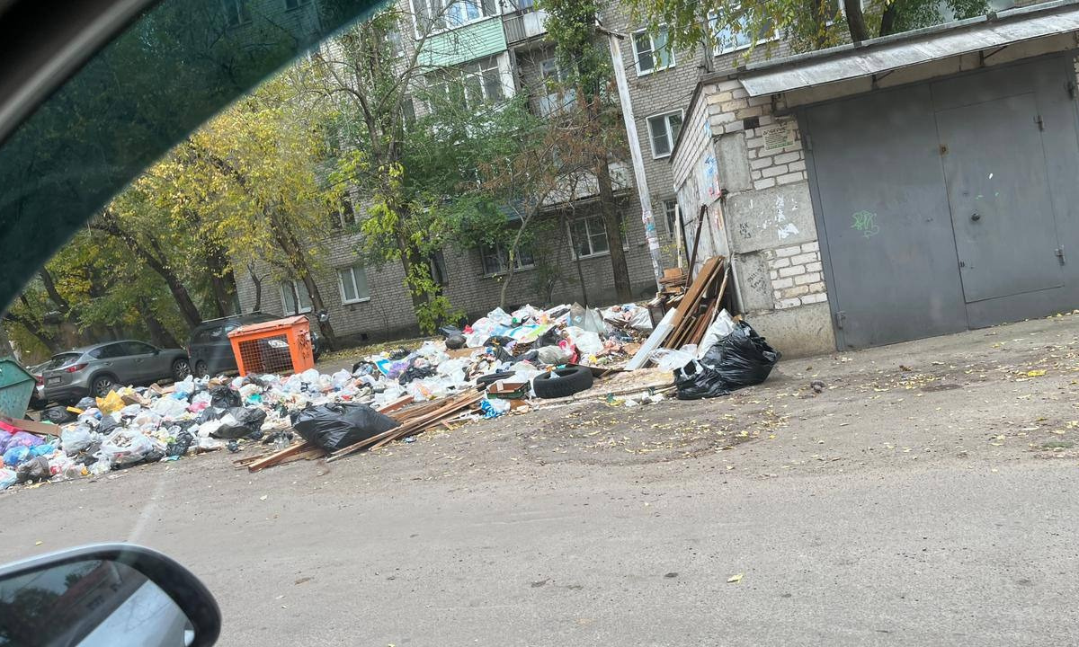 Воронежцы пожаловались на свалку во дворе дома в центре города – Новости  Воронежа и Воронежской области – Вести Воронеж