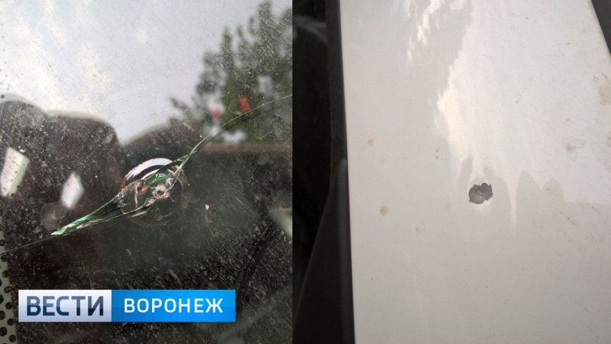 Воронежцу на парковке обстреляли автомобиль из пневматики