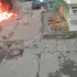 В Воронеже камеры сняли вблизи момент попадания дрона в машину и молниеносный пожар