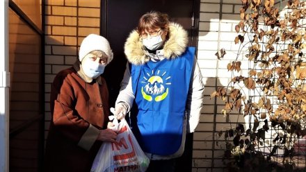 Воронежские волонтёры доставляют продукты одиноким пенсионерам