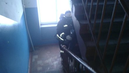 При пожаре в Воронеже спасатели эвакуировали 10 человек из горящего дома 