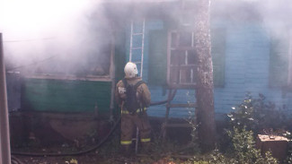 Сельчанка получила ожоги при пожаре в частном доме в Воронежской области 