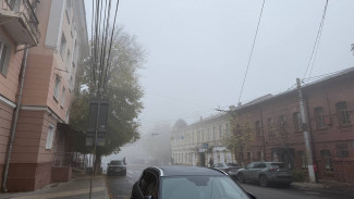 Воронеж скрылся в густом тумане утром 23 октября