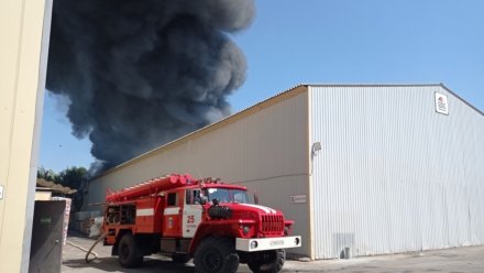 Мощный пожар произошёл на лакокрасочном заводе в Воронежской области