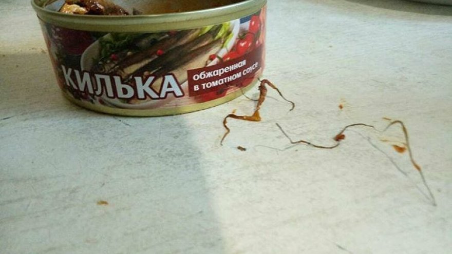 Воронежец купил консервы с проволокой