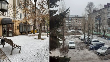 Воронежцы поделились фотографиями заснеженных улиц города