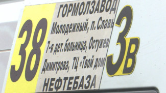 На переименованных воронежских маршрутках появились таблички с двумя номерами