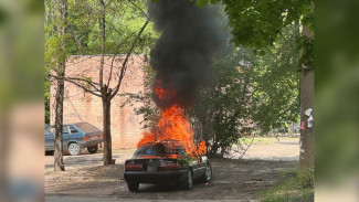В Советском районе Воронежа сгорела Toyota Camry