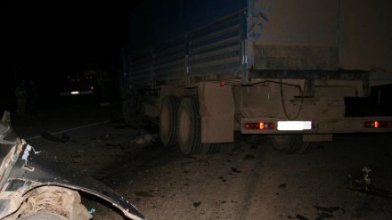 Под Воронежем мотоцикл влетел под фуру: 2 человека погибли