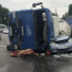 Matiz попал под бетономешалку на Матросова в Воронеже