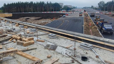 Процесс строительства Остужевской развязки в Воронеже показали на фото