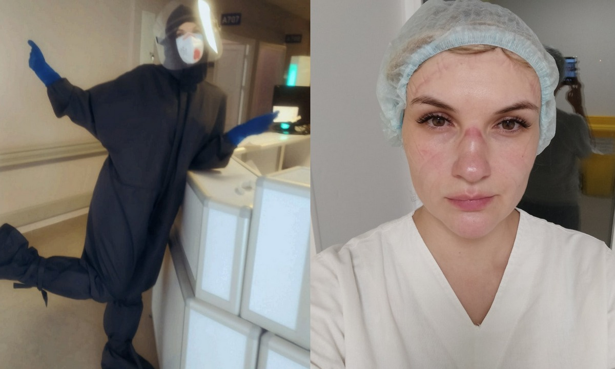 Женщины после коронавируса. Медсестра в больнице. Лицо медсестры.
