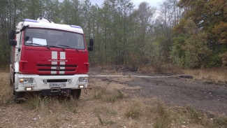 В Воронежской области потушили ландшафтный пожар на 130 га