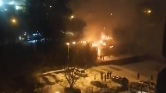 Воронежцы сообщили о пожаре в Ленинском районе