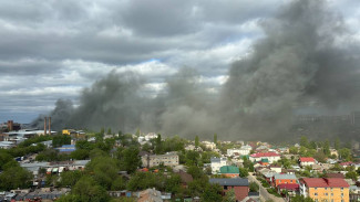 Воронежцы сообщили о сильном пожаре на улице Солнечной