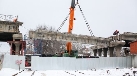 В Воронеже разобрали третий пролёт виадука на 9 Января
