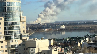 Воронежцы сообщили о крупном пожаре на Левом берегу
