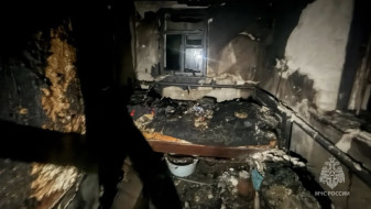 Появилось фото последствий смертельного пожара в воронежском селе Орлово
