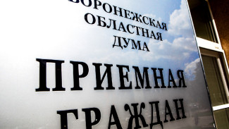 Депутаты Воронежской облдумы рассмотрели больше 2300 обращений за полгода