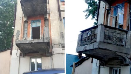 Неизвестные разломали чугунный балкон столетнего Дома Фирюпкина в Воронеже