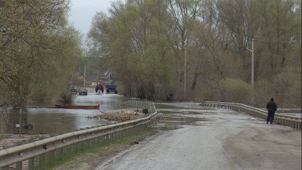 По затопленному мосту под Воронежем спустя неделю возобновили движение