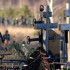 Неизвестные разгромили памятники и кресты на могилах Левобережного кладбища в Воронеже