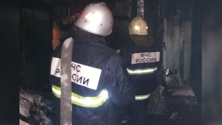 В Воронежской области пожар уничтожил сельский дом
