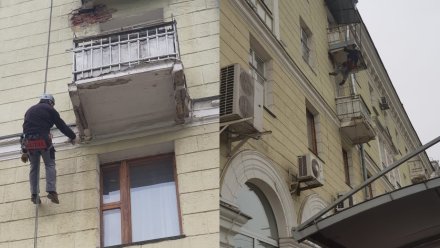Осыпающиеся балконы в центре Воронежа пообещали отремонтировать через 20 лет