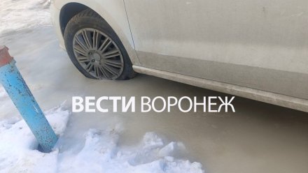 Воронежцам показали на фото примёрзшие к земле авто на Московском проспекте