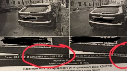 Воронежцы получили первые штрафы за неоплату платных парковок