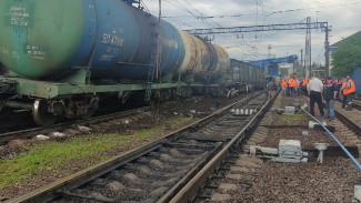 Поезд с углём сошёл с рельсов на станции в Воронежской области 