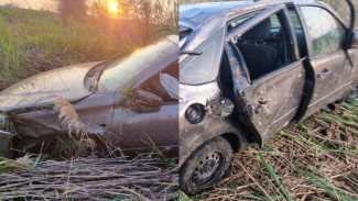 В Воронежской области автомобиль вылетел в кювет: пострадал водитель
