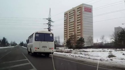 В Воронеже водителя пассажирского автобуса оштрафовали за грубое нарушение ПДД