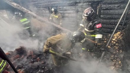 Труп мужчины нашли после пожара в частном доме под Воронежем