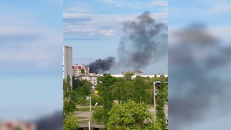 Столб чёрного дыма поднялся над Левым берегом в Воронеже
