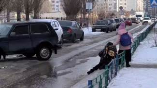 Воронежцы забили тревогу из-за отсутствия пешеходных переходов у одной из крупнейших школ 