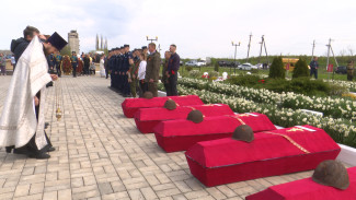 В Воронежской области перезахоронили останки 66 советских бойцов