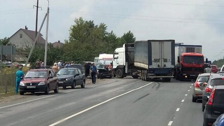На выезде из воронежского села случилось ДТП с фурой: пострадала женщина