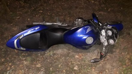 Воронежец перевернулся на мотоцикле и попал в больницу