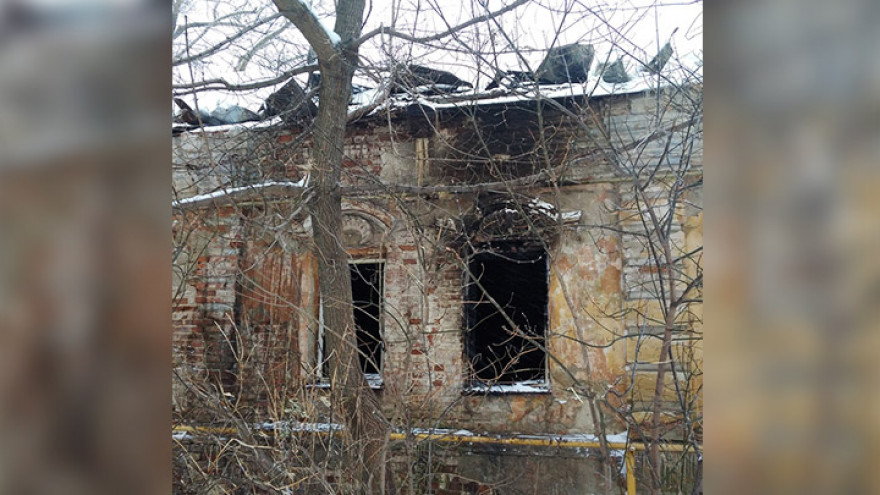 В самом старом доме-памятнике Воронежа вновь полыхал пожар