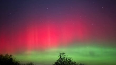 Воронежцы показали на фото северное сияние