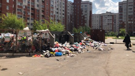 Двор между многоэтажками в Воронеже вновь превратился в свалку