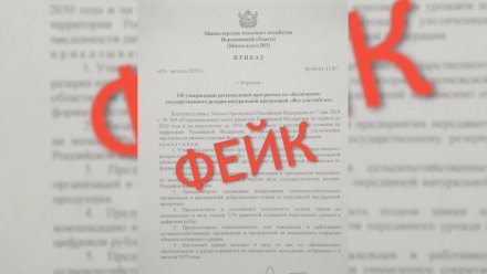 В Воронежской области начали распространять фейковый приказ об изъятии урожая