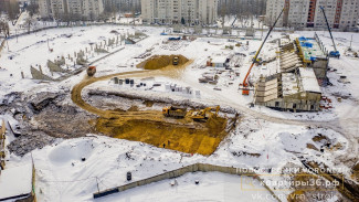Воронежцам показали, как продвигается строительство стадиона «Факел»